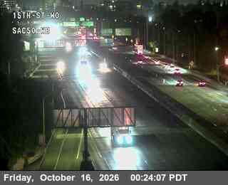 Traffic camera: Sacramento: Hwy 50 at 15th St