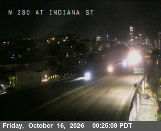 Traffic camera: TV314 -- I-280 : At Indiana St