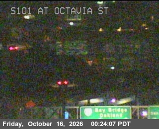 Traffic camera: TV301 -- US-101 : At Octavia St