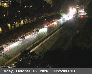 Traffic camera: TV313 -- US-101 : At 23rd St