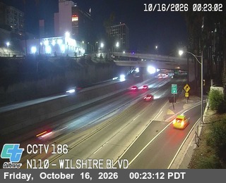 Traffic camera: I-110 : (186) Wilshire Blvd