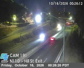Traffic camera: I-110 : (191) Hill Street Exit