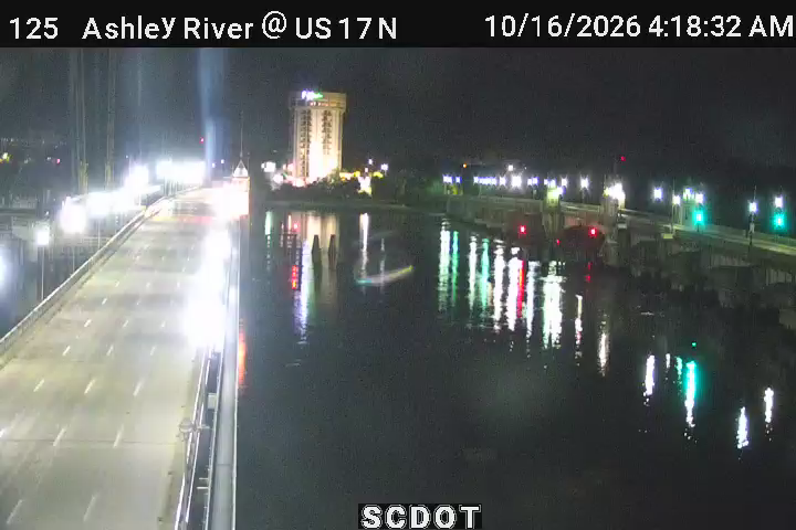 Traffic camera: Hwy 17N @ Ashley River Bridge