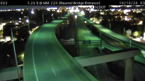 Traffic camera: I-26 E @ MM 220 (Ravenel Bridge Entrance)